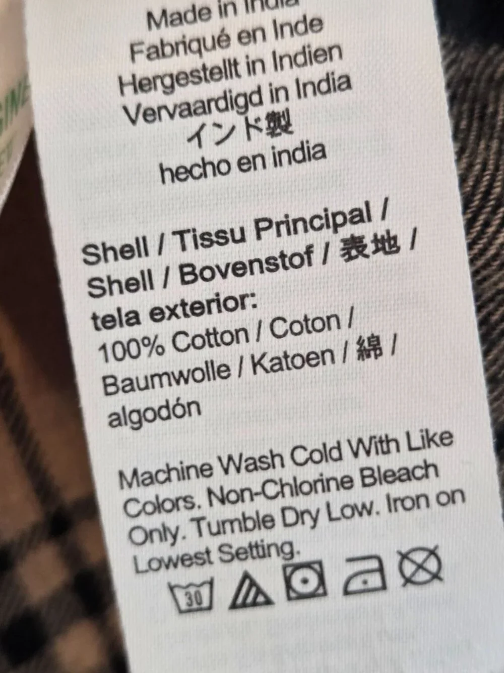 J.Crew Men's Flannel Shirt Large Tan Black Tan Plaid Button Down Cabin Gorpcore